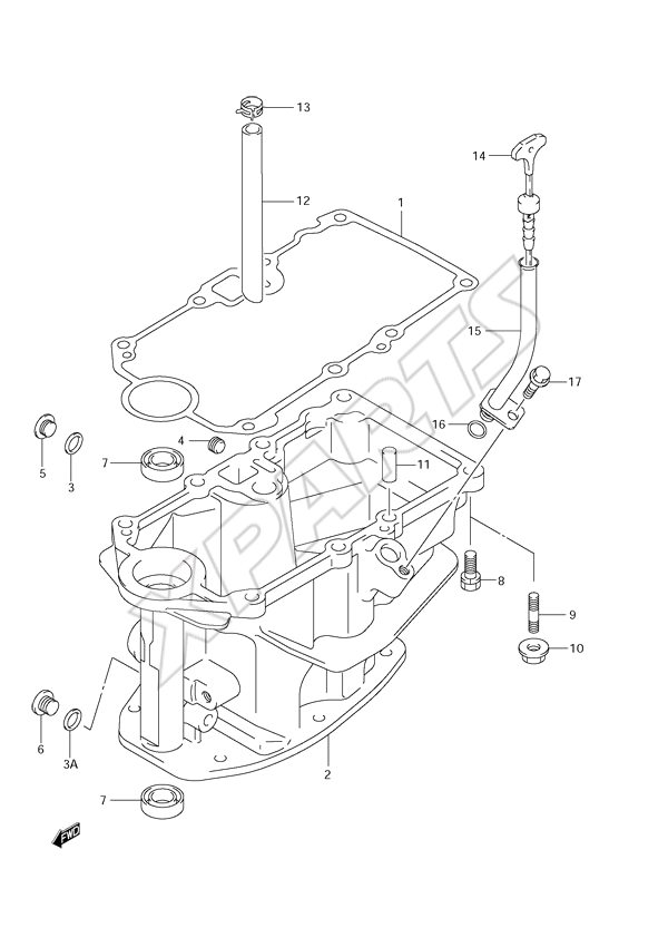  Oil Pan til Suzuki motor